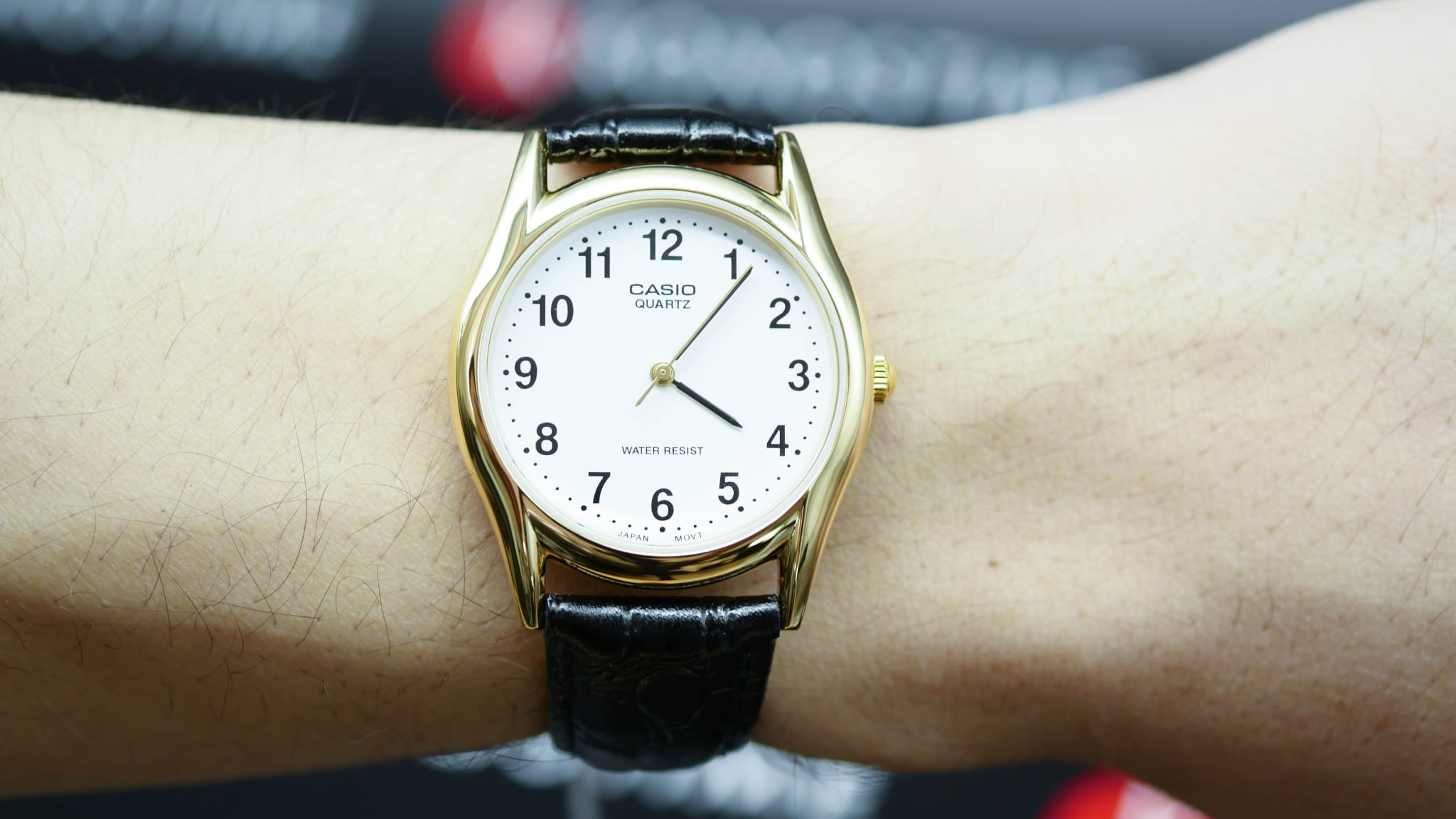 Casio Casio MTP-1154PQ-7B мужские часы белый циферблат на запястье